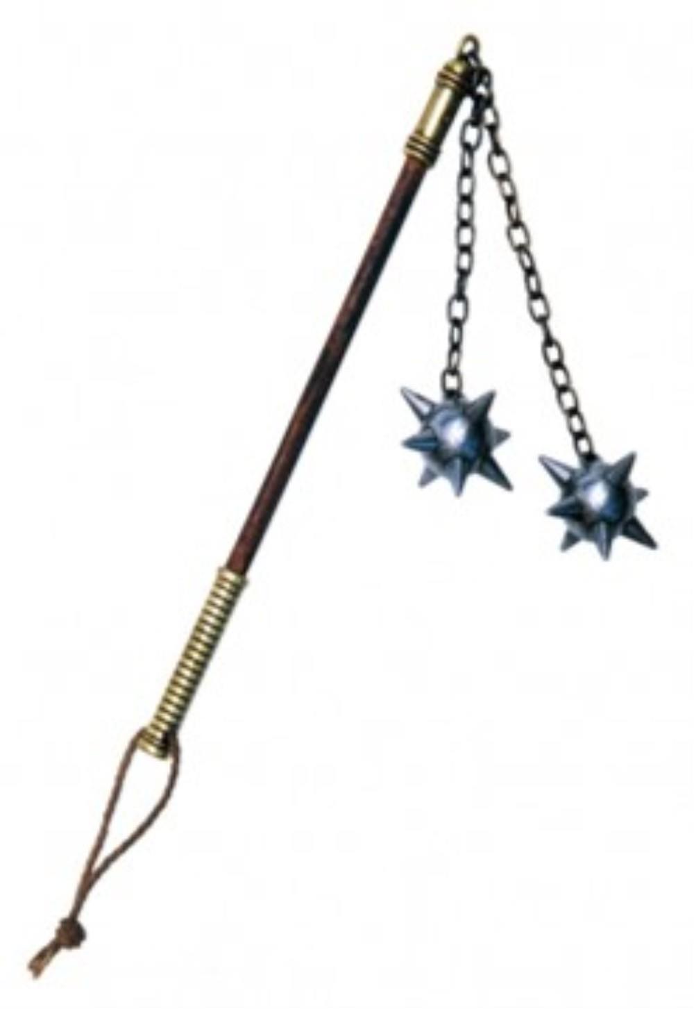 Deko Morgenstern mit zwei Kugeln, langer Griff