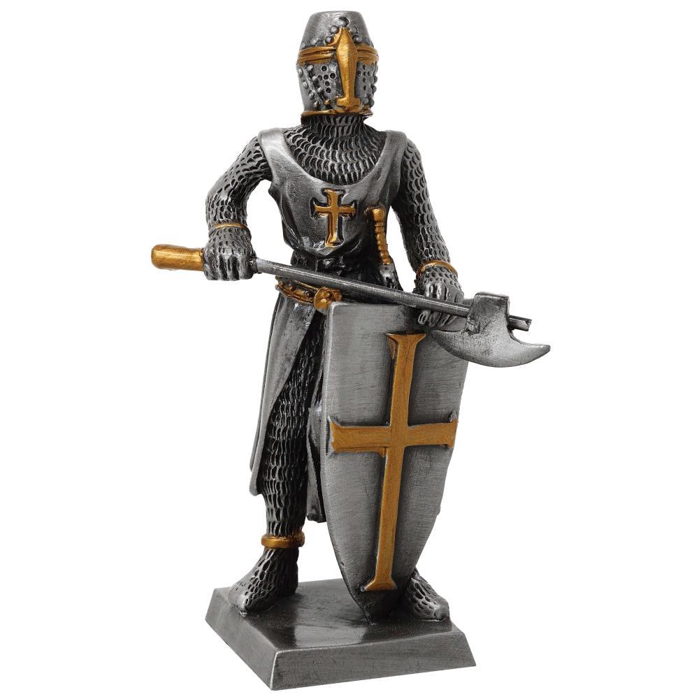 Pewter Knight with ax and shield Pewter Knight with ax and shield