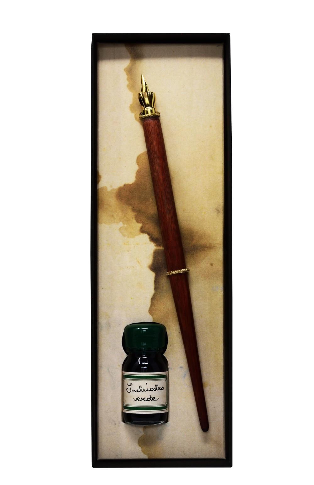 Writing set with pen and ink